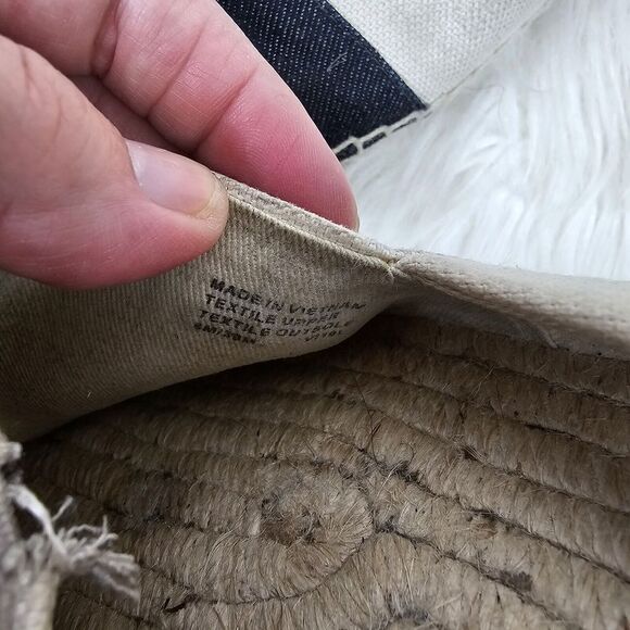 MICHAEL KORS women's Kendrick size 8 toe cap slip on Espadrilles white/black - Picture 6 of 6